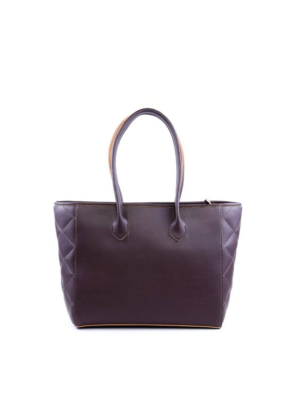 Bolsa Tote com Detalhes em Costura nas Laterais - Cacau BSI-6015 - CA