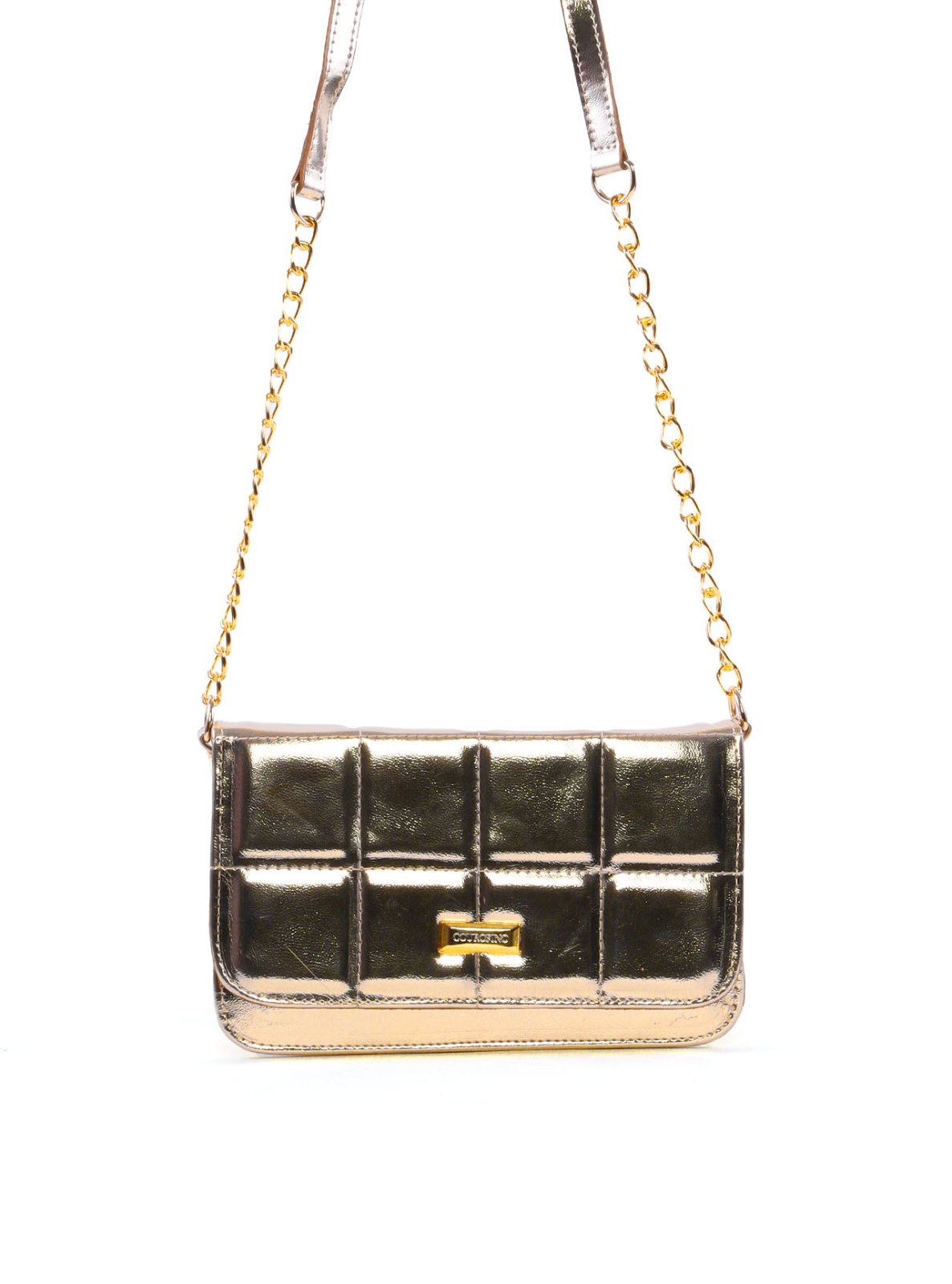 Bolsa Saddle Corrente Média Ouro BSI-5516 - AU