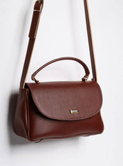 Bolsa Feminina Transversal com Tampa e Alça de Mão - Cacau BSI-5832 - CA