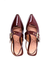 Sapatilha Slingback com Maxi Fivela e Ilhós - Cacau SDI-11728 - CA