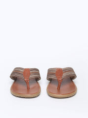 Sandália Masculina Chinelão Couro Cabresto Reto Castor SDI-11555 - CS