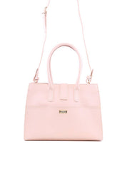 Bolsa Tote com Enfeite Meia Argola - Nude BSI-6227 - NU