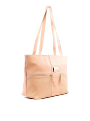 Bolsa Shopper com Dois Bolsos Frontais - Nude BSI-6222 - NU