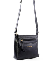 Bolsa Tote Transversal com Bolso Frontal - Preta BSI-6459 - PR