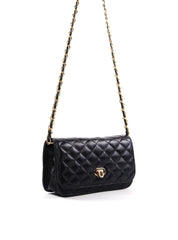 Bolsa Transversal Pequena com Matelassê em Couro BSI-6542 - PR