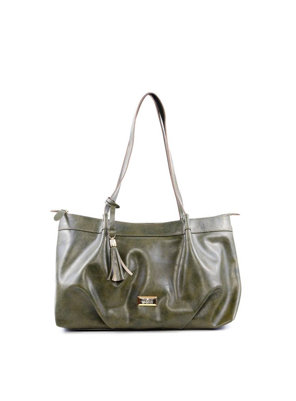 Bolsa Shopper com Drapeado - Verde BSI-6140 - VD