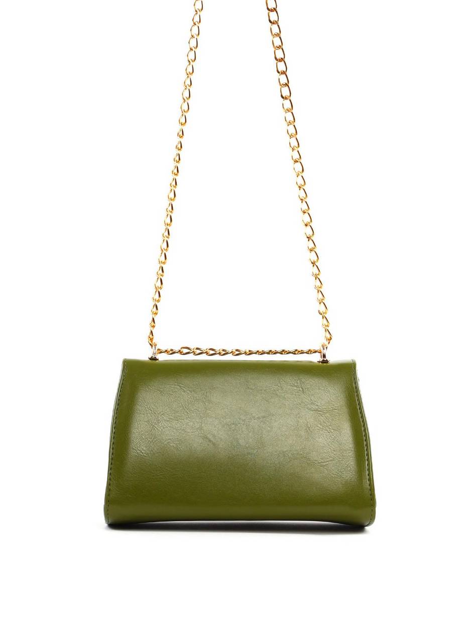 Bolsa Clutch Corrente Pequena Verde BSI-5544 - VD