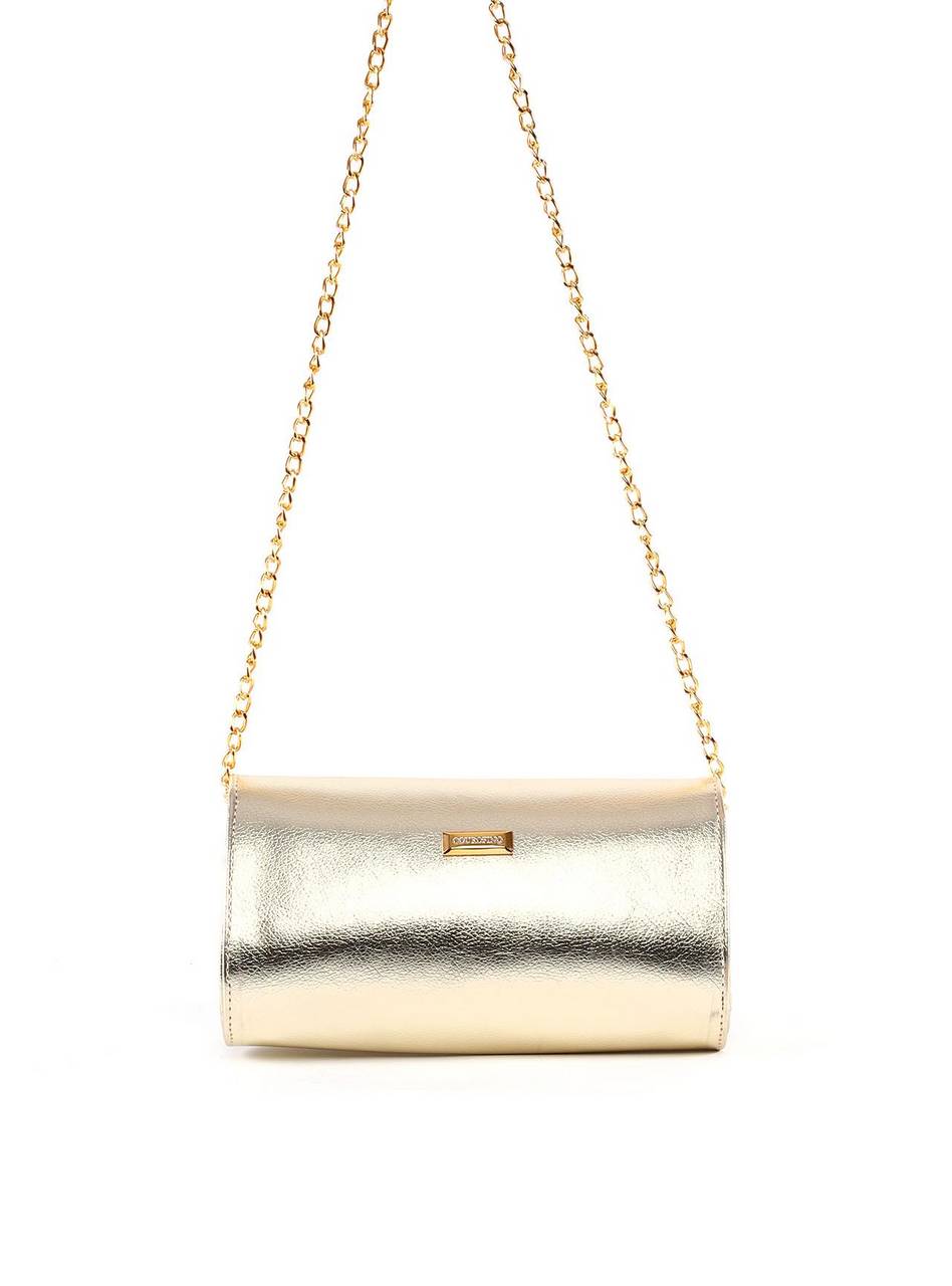 Bolsa Clutch com Pedraria - Ouro BSI-6364 - AU
