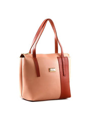 Bolsa Tote Média com Recortes - Nude BSI-6397 - NU
