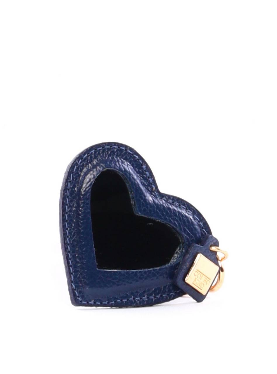 Chaveiro Feminino Coração com Espelho - Azul CVI-176 - AZ
