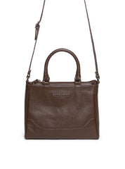 Bolsa Tote Couro Média Transversal Cacau BSI-5893 - CA