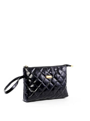 Necessaire Feminina Quadrada em Matelassê - Preta NSI-174 - PR