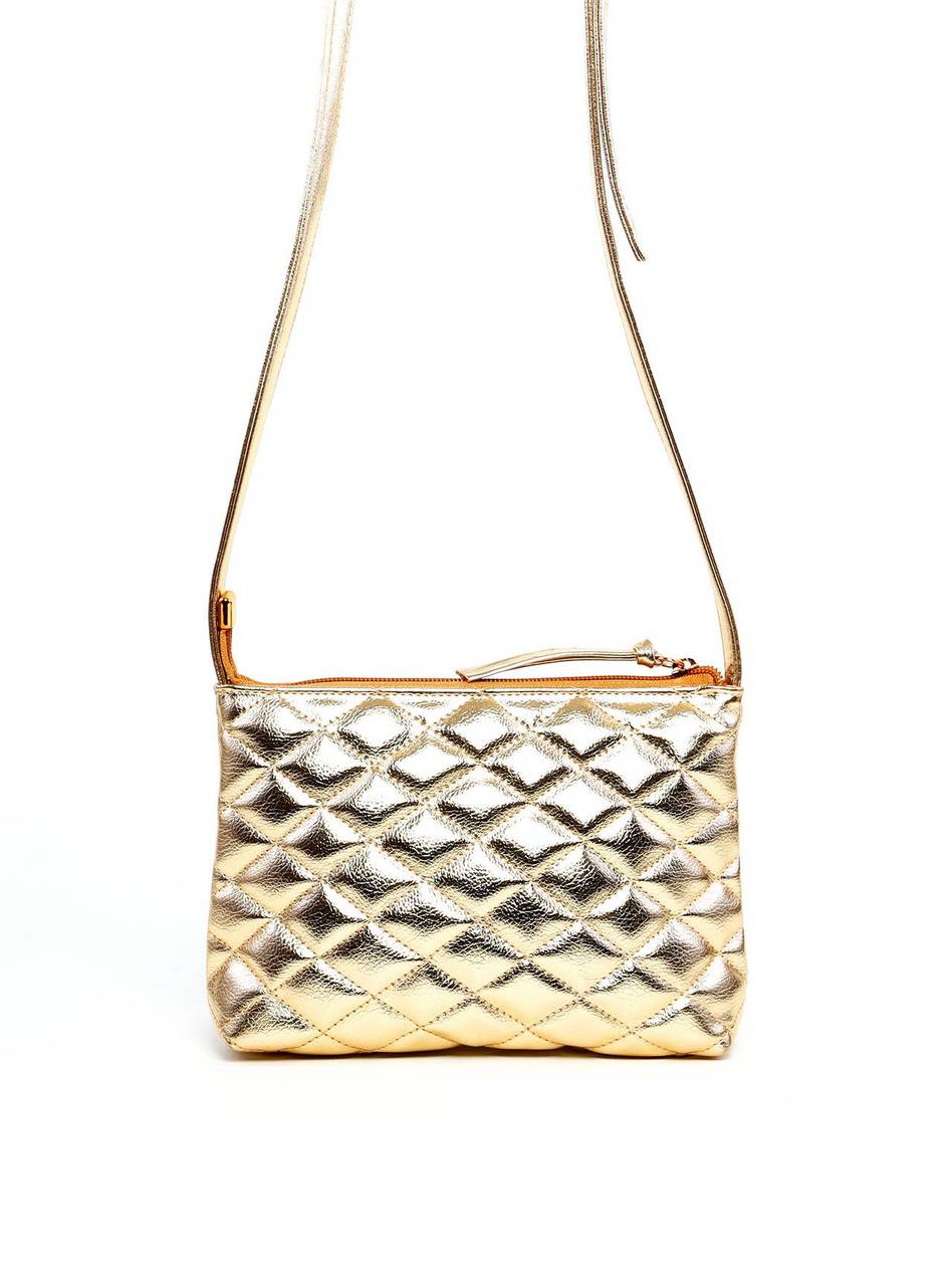 Bolsa Transversal Matelassê Pequena - Ouro BSI-6319 - AU