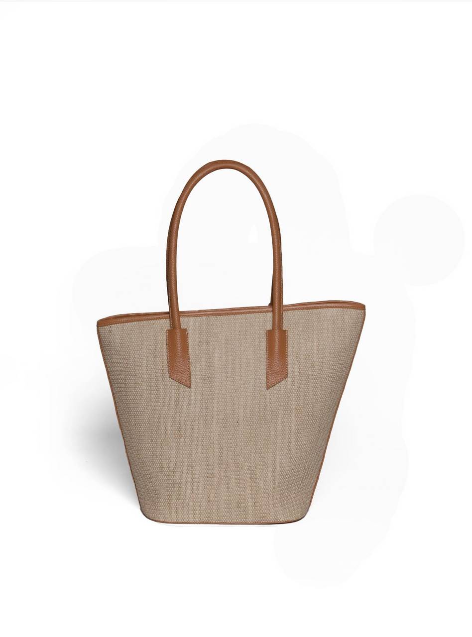 Bolsa Tote Tiracolo Lisa Sem Divisórias Sintético Nude BSI-5988 - NU