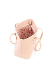 Bolsa Shopper Tiracolo Lisa em Sintético com Costuras - Nude BSI-6184 - NU
