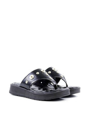Flatform Couro Fino de Dedo - Preta SDI-11902 - PR
