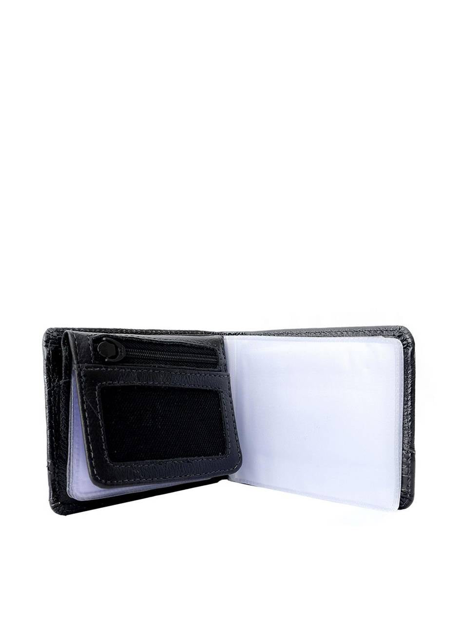 Carteira Masculina Clássica Couro Aberta Porta-cartão Preta CAI-633 - PR