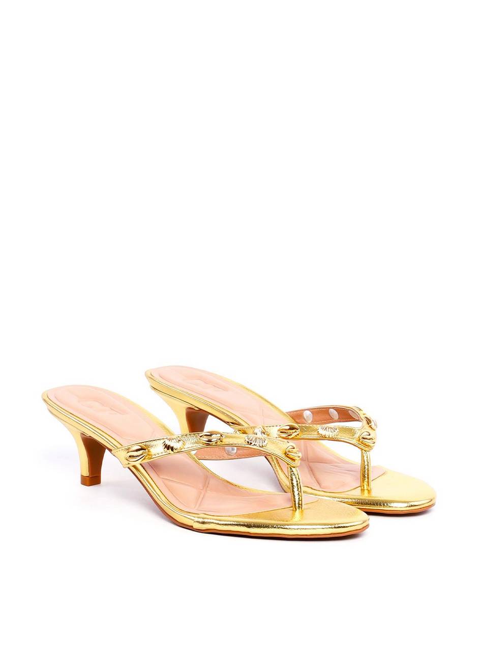 Tamanco Dedo Tira Enfeite Conchas - Ouro SDI-11916 - AU