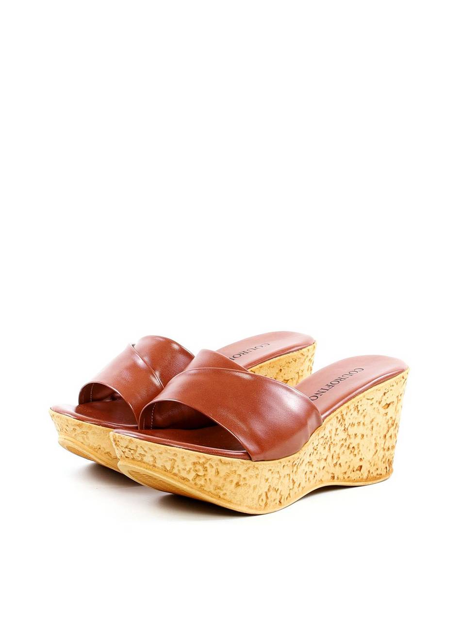 Tamanco Plataforma com Tiras Largas Sobrepostas - Castor SDI-11927 - CS