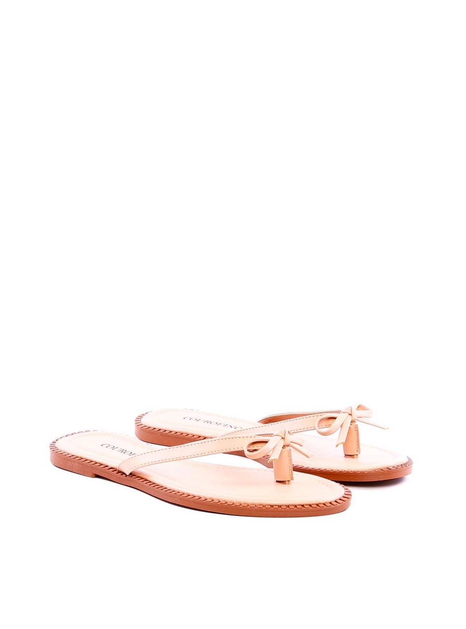 Rasteira de Dedo com Enfeite Orgânico - Nude SDI-11909 - NU