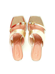 Tamanco Anabela com Enfeite no Dedo - Ouro SDI-11959 - AU