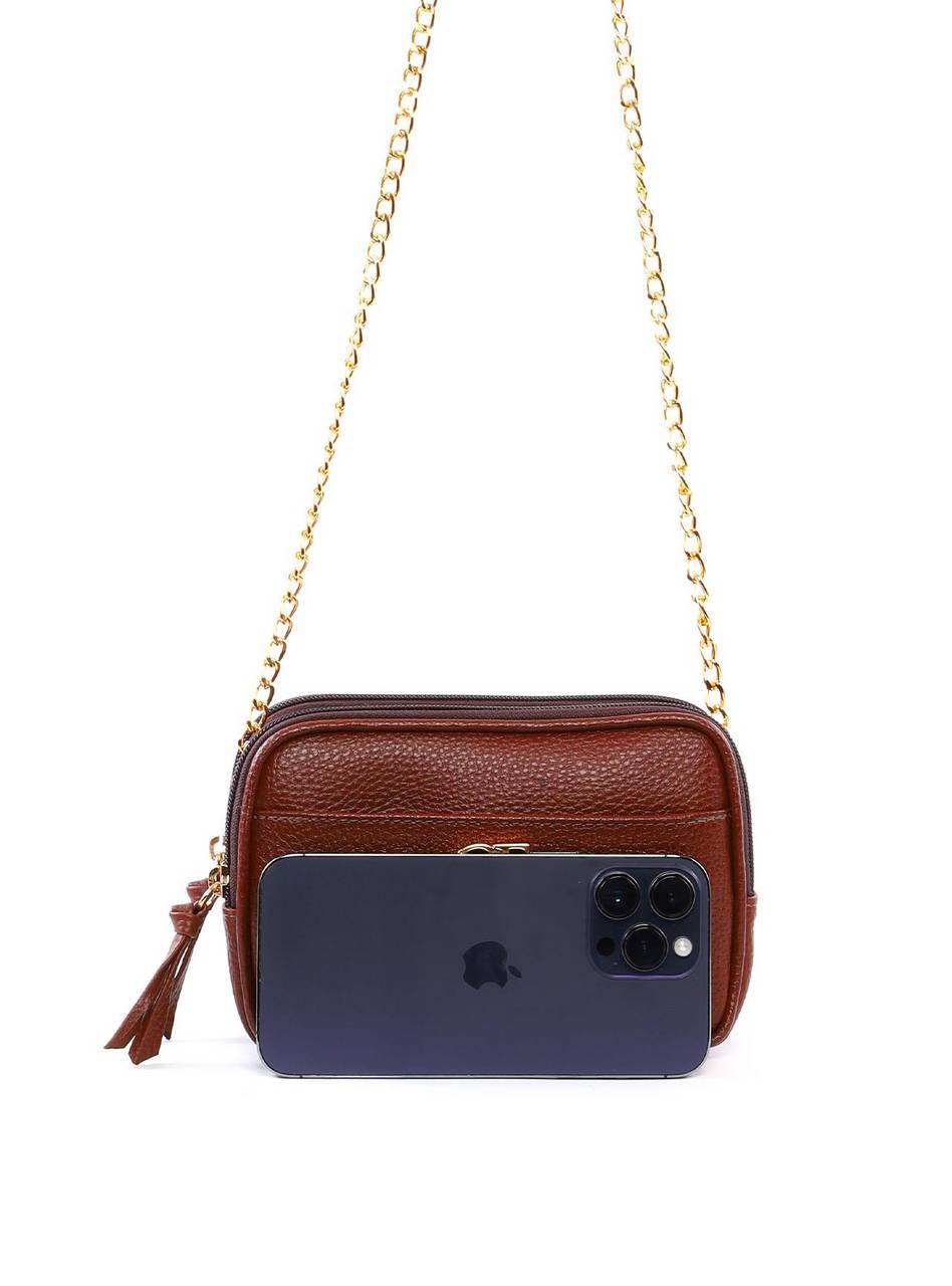 Bolsa Transversal Pequena - Cacau BSI-6404 - CA