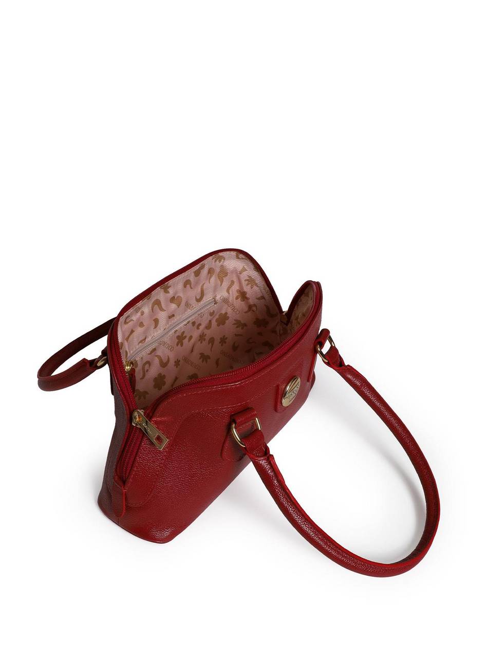 Bolsa Tote Média Couro Alça Dupla Vermelha BSI-5898 - VE
