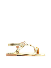 Rasteira Tira Lateral Enfeite Conchas - Ouro SDI-11938 - AU