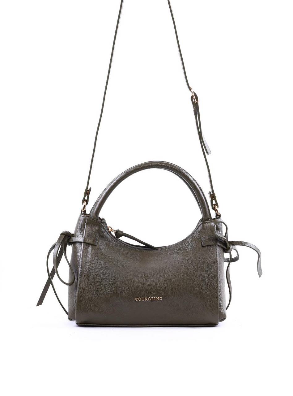 Bolsa Tote Média Enfeite Laços Laterais Alça Dupla - Verde BSI-6374 - VD