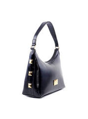 Bolsa Hobo Tiracolo com Detalhes Laterais - Preta BSI-6199 - PR