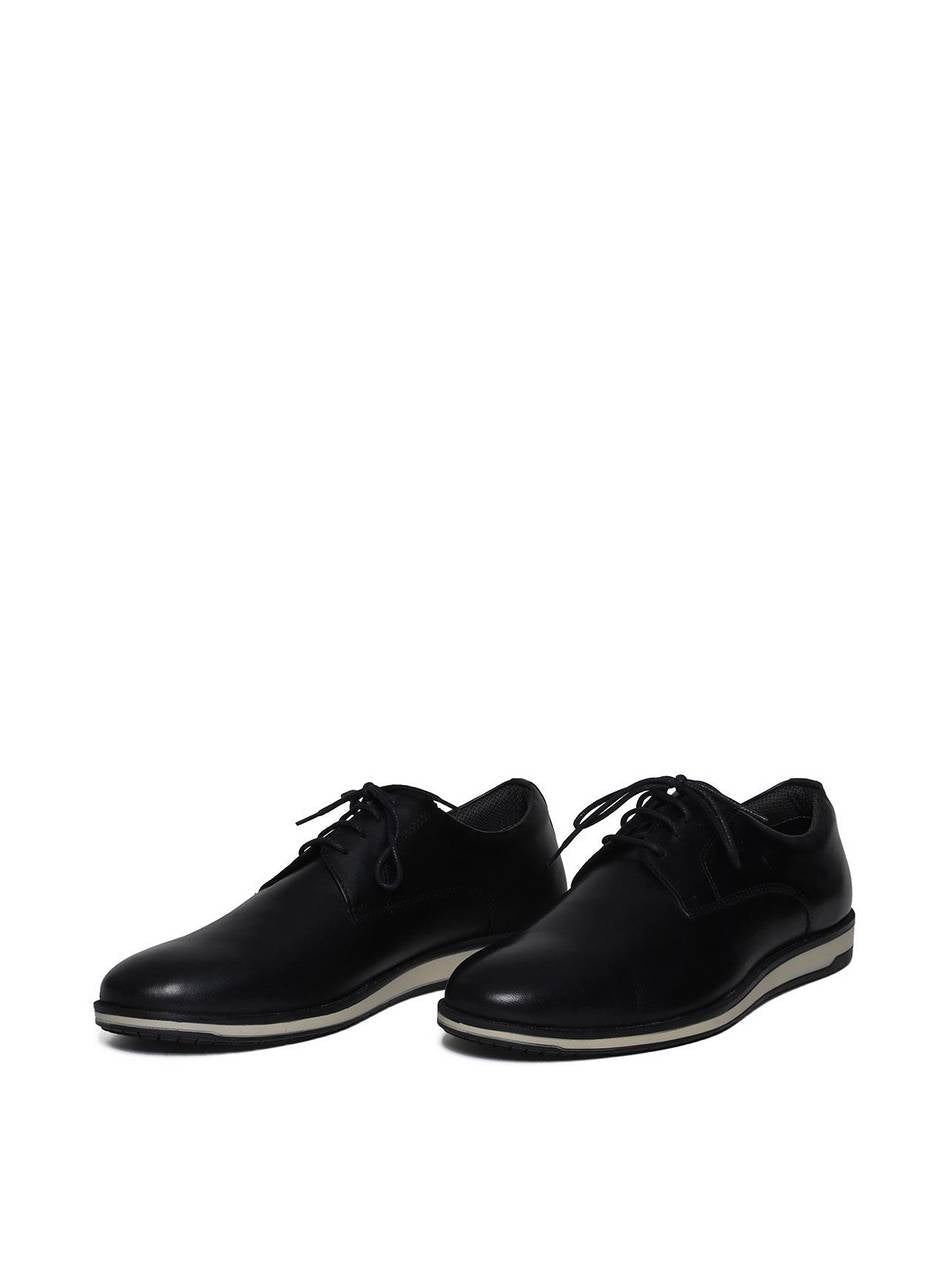 Sapato Masculino Casual Couro Oxford - Preta  SP-11635 - PR