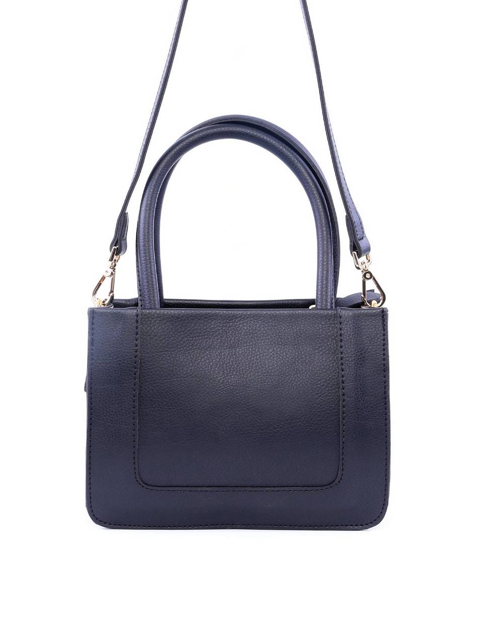 Bolsa Tiracolo Quadrada com Costuras Laterais - Preta BSI-6005 - PR