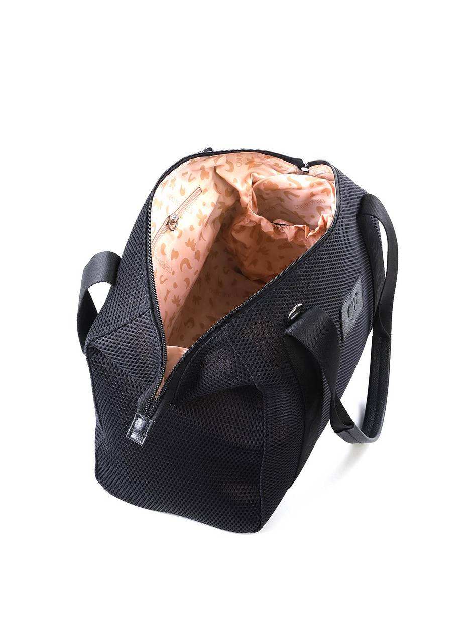 Bolsa Baú em Tela com Fita na Alça - Preta BSI-6400 - PR