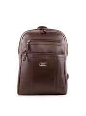 Mochila Executiva com Bolso Frontal em Couro - Cacau MEI-460 - CA