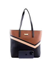 Bolsa Shopper com Recortes Assimétricos - Preta BSI-6422 - PR