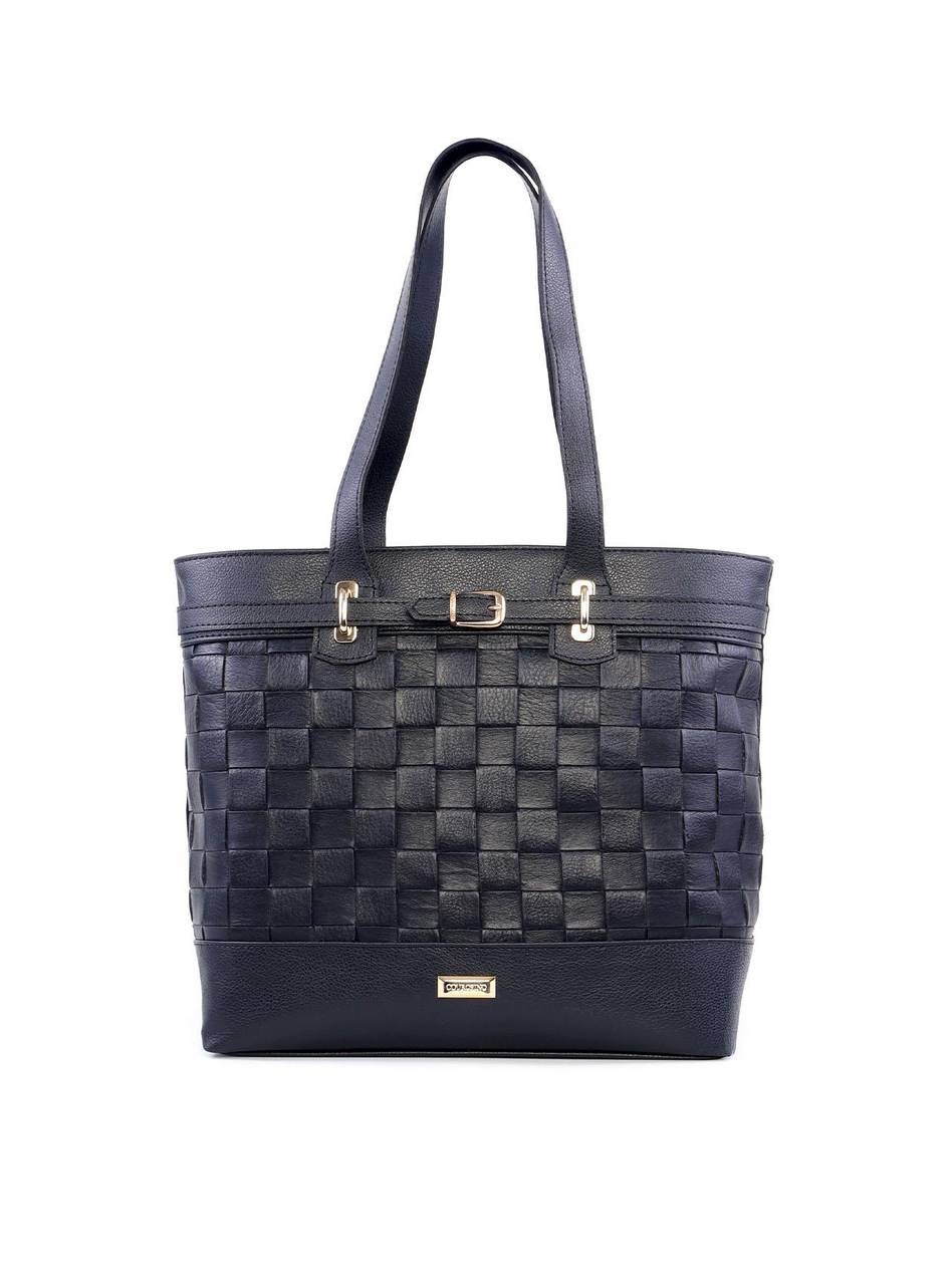 Bolsa Shopper Tressê e Detalhe de Cinto - Preta BSI-6211 - PR