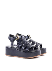 Sandália Plataforma Fisherman - Preta SDI-11875 - PR