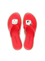 Rasteira de Dedo com Enfeite - Vermelha SDI-11934 - VE