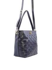 Bolsa Tote com Alça Dupla em Tressê - Preta BSI-6212 - PR