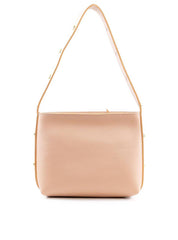 Bolsa Tote Média com Costura e Esferas Douradas - Nude BSI-6410 - NU