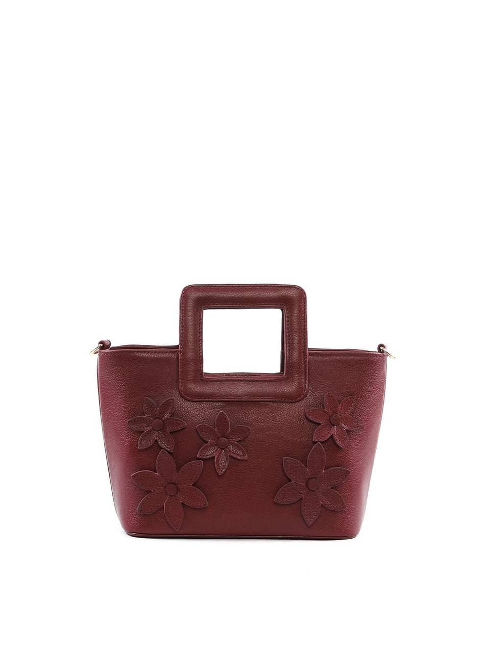 Bolsa Tote Média com Aplicação de Flores BSI-6487 - VI