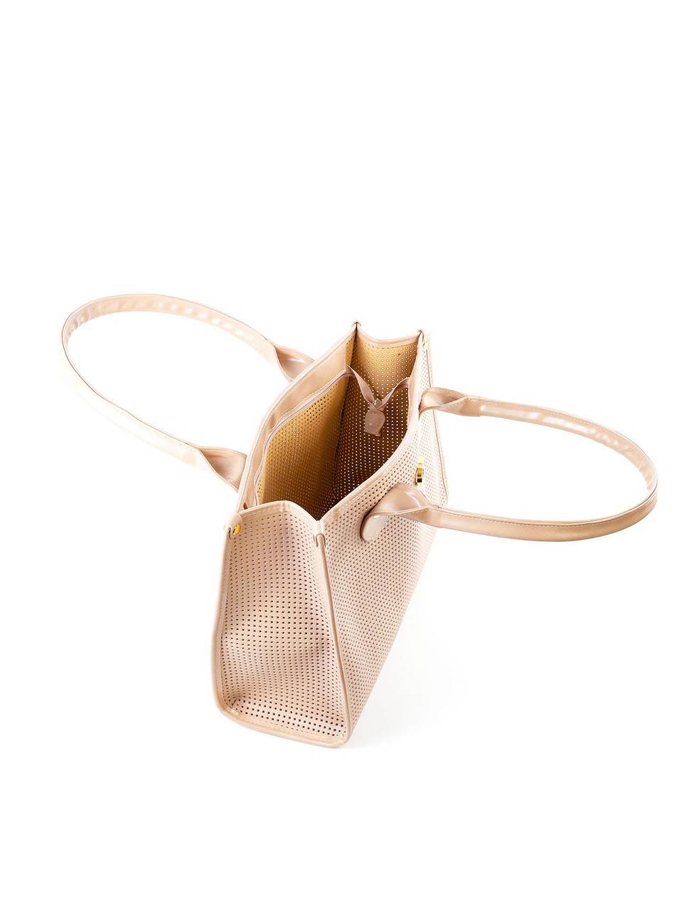 Bolsa Tote Praia Tela - Nude BSI-6438 - NU