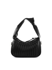 Bolsa Hobo Tressê com Nó na Alça - Preta BSI-6395 - PR