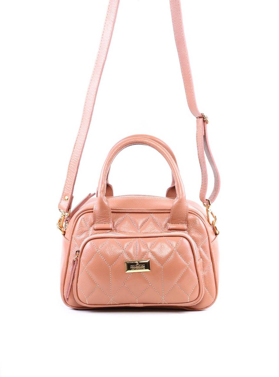 Bolsa Tote em Matelassê com Alça Dupla - Nude BSI-6367 - NU