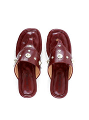 Flatform de Dedo com Tira Larga - Vinho SDI-11902 - VI