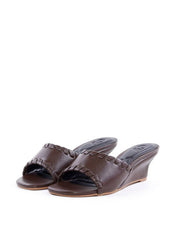Tamanco Anabela com Desponto Whipstitch - Cacau SDI-12126 - CA