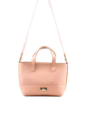 Bolsa Tote Tiracolo com Alça Dupla - Nude BSI-6161 - NU