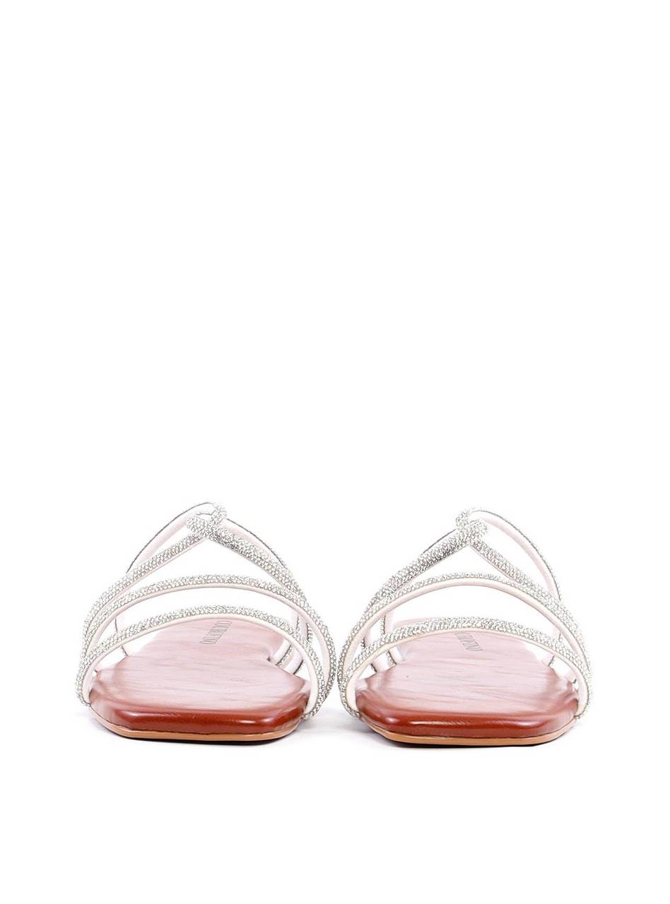 Rasteira com Tiras Cruzadas e Strass - Castor SDI-11891 - CS