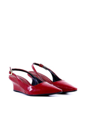Scarpin Slingback com Salto Anabela - Vinho SD-12012 - VI