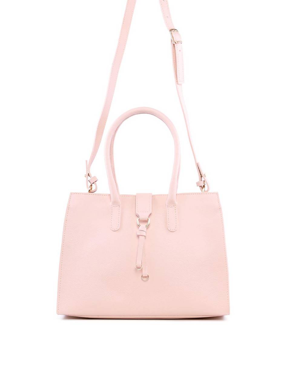 Bolsa Tote com Enfeite Meia Argola - Nude BSI-6227 - NU